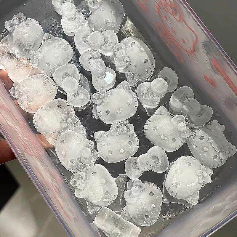 卡通猫咪冰格模具居家自制奶茶冷饮摆摊冰块按压储存盒食品级