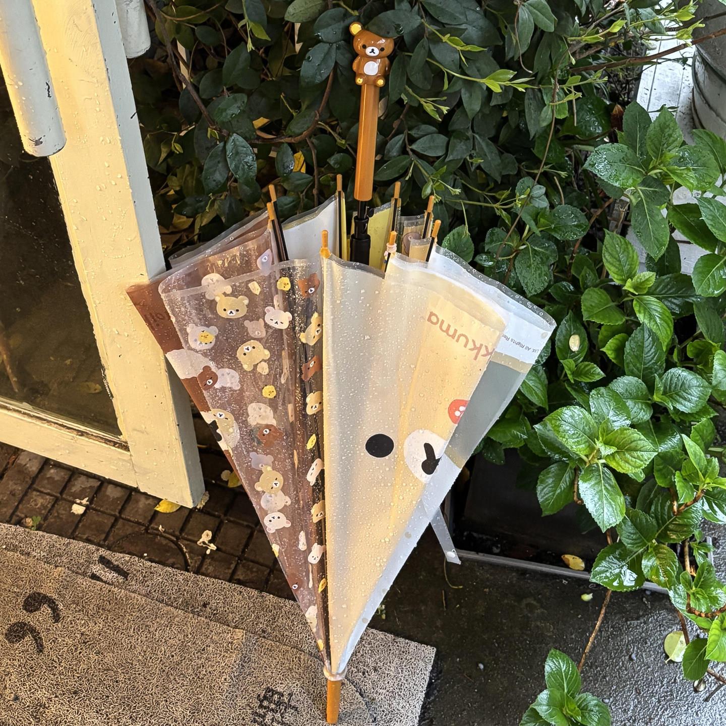 轻松熊雨伞三福同款长柄透明伞加大加厚加固女生高颜值雨伞2026新图片