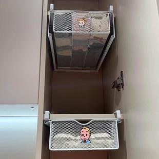 衣柜下拉篮收纳架柜子分层架空间利用神器抽屉式内衣内裤整理盒子