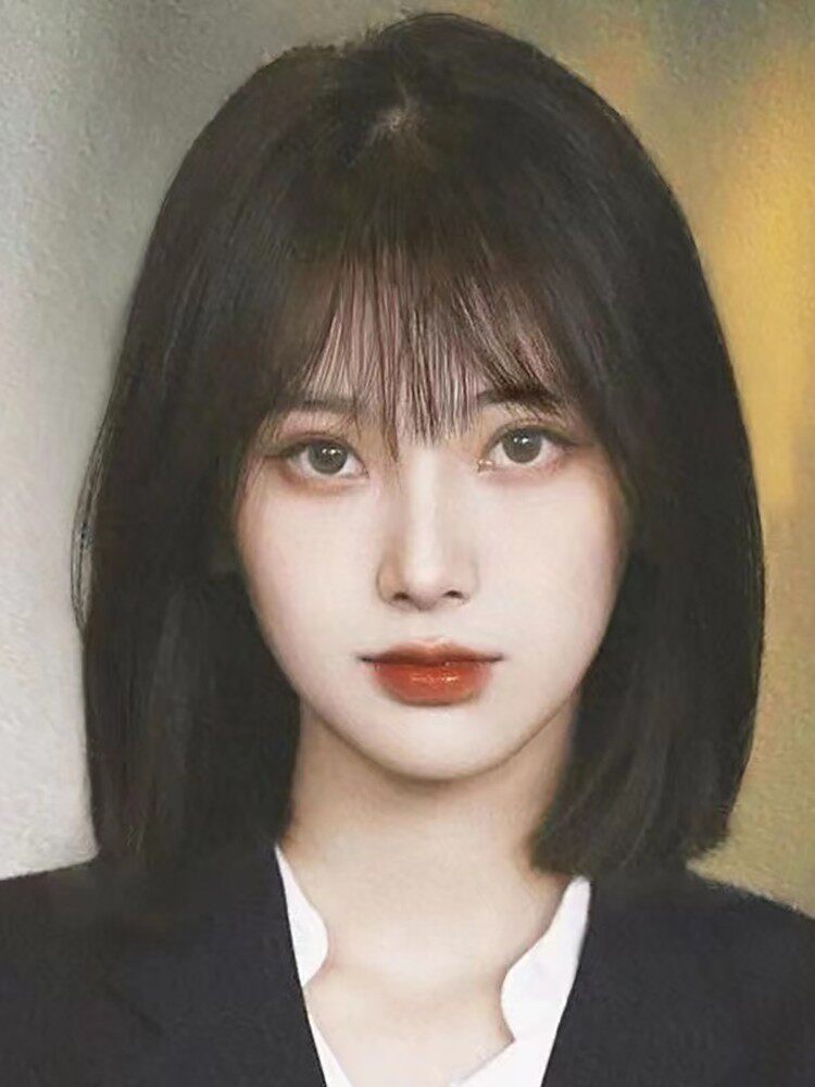 假发女夏短发空气刘海日系日常仿真中长波波头圆脸网红时尚全头套