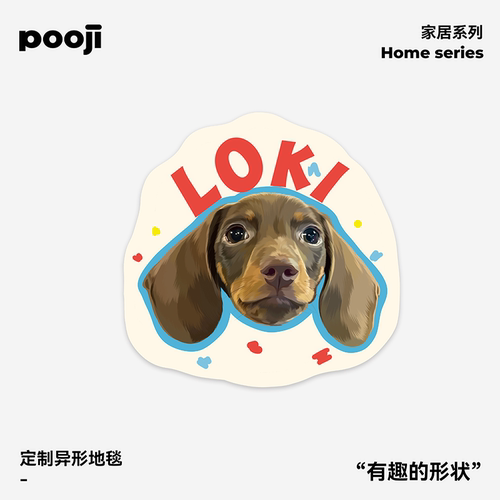 POOJI宠物定制地毯来图DIY礼物