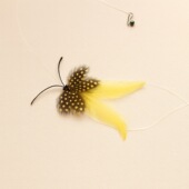 猫玩具逗猫棒替换头羽毛拖尾蝴蝶仿真昆虫逗猫神器猫咪丰容解闷