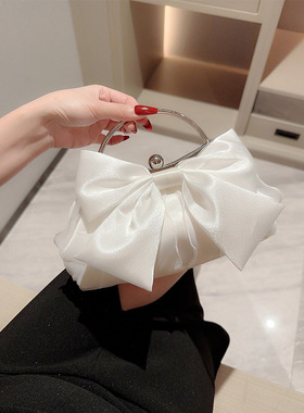 跨境白色婚礼包宴会手提包仙女包晚宴手拎包高级礼服包链条包