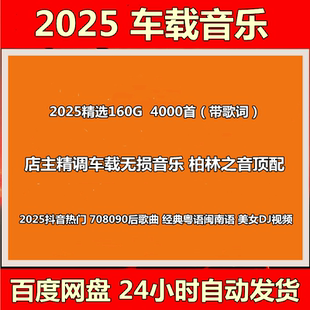 2025车载音乐抖音热门80 wav无损dj视频mp3下载包 90后歌曲flac