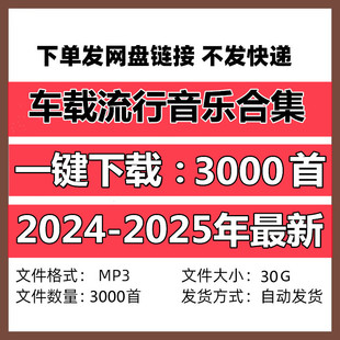 2025最新车载mp3音乐下载包抖音流行热歌dj下载歌曲百度网盘发货