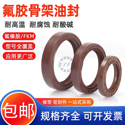 氟胶骨架油封耐高温油封丹洋氟胶