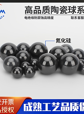 氮化硅Si3N4陶瓷球19.844 20 20.638 22.225 23.813 24 25 25.4mm