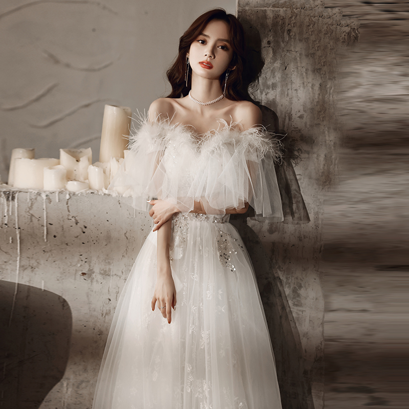 Evening dress, white elite summer skirt, feather stuffing, 2022 collection Evening dress, white elite summer skirt, feather stuffing, 2022 collection