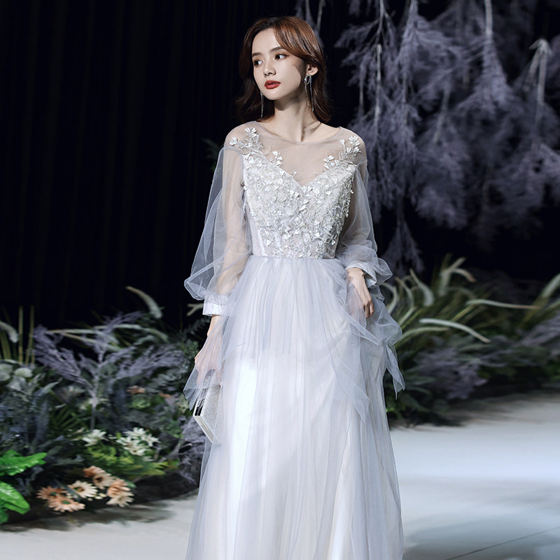 晚礼服裙女2023新款高端轻奢小众法式高级感生日婚纱成人在逃公主