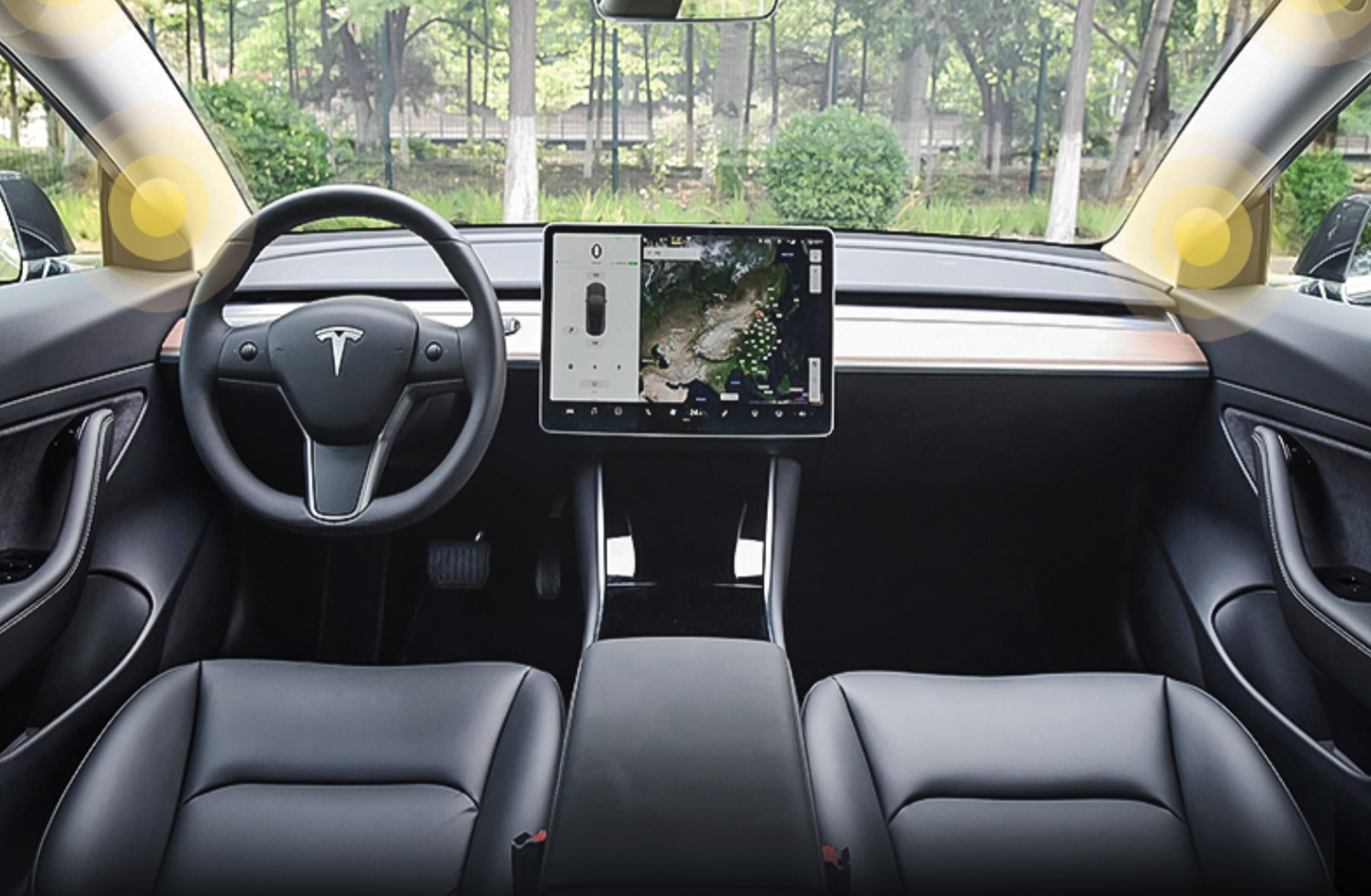适用于20/21款特斯拉model3音响激活喇叭线8升14后排环绕升级线束
