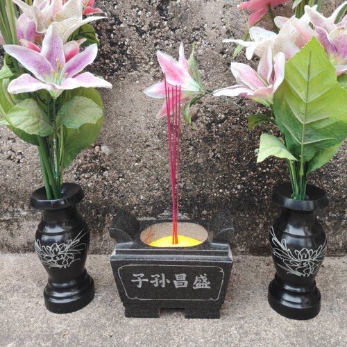 石雕香炉长方形仿古烧香石雕香炉花岗岩供佛寺庙祠堂上供刻字香炉