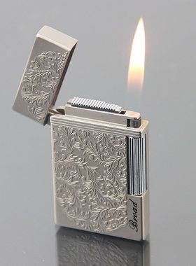 BROAD博达超薄侧滑砂轮充气打火机 侧打妙音清脆朗声明火加气火机