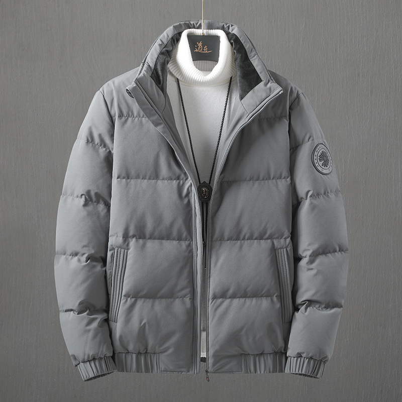 L-8XL冬季新款羽绒服胖子加肥加大立领短款加厚羽绒外套2012-P128，男装羽绒服，星座1507