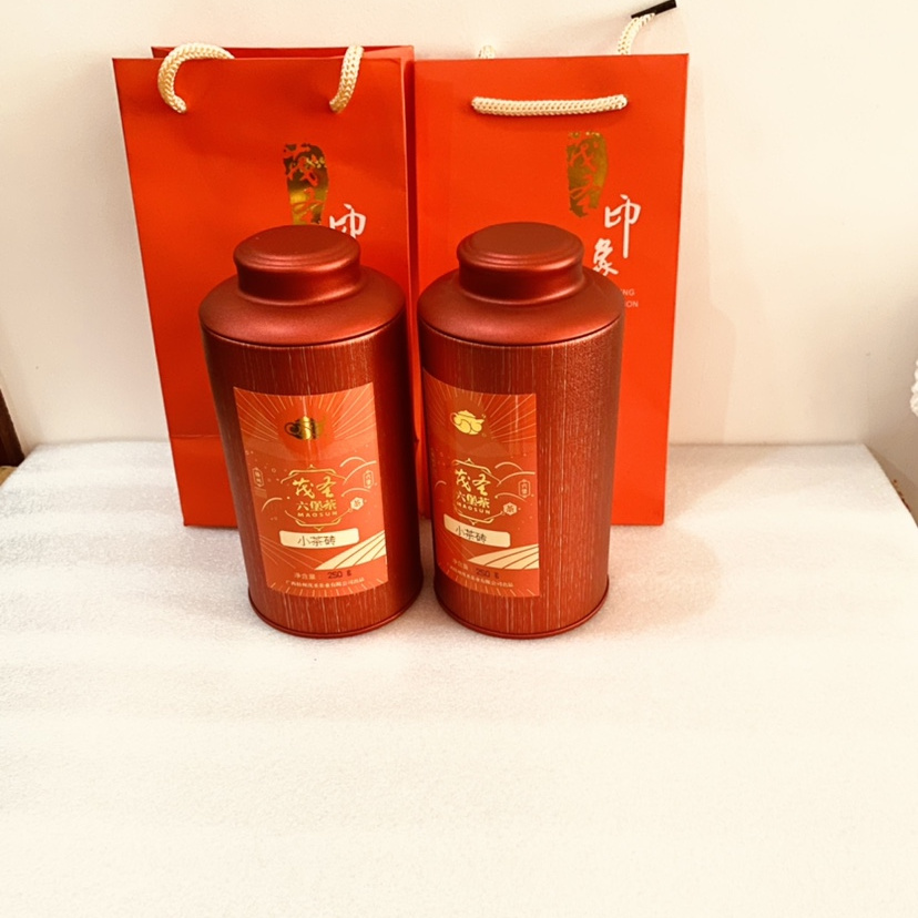 茂圣黑茶六堡茶广西梧州特产12年陈香小茶砖口粮茶罐装250g