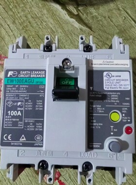 原装正品EW100EAGU富士漏电断路器 50A 60A 63A 75A 100A现货