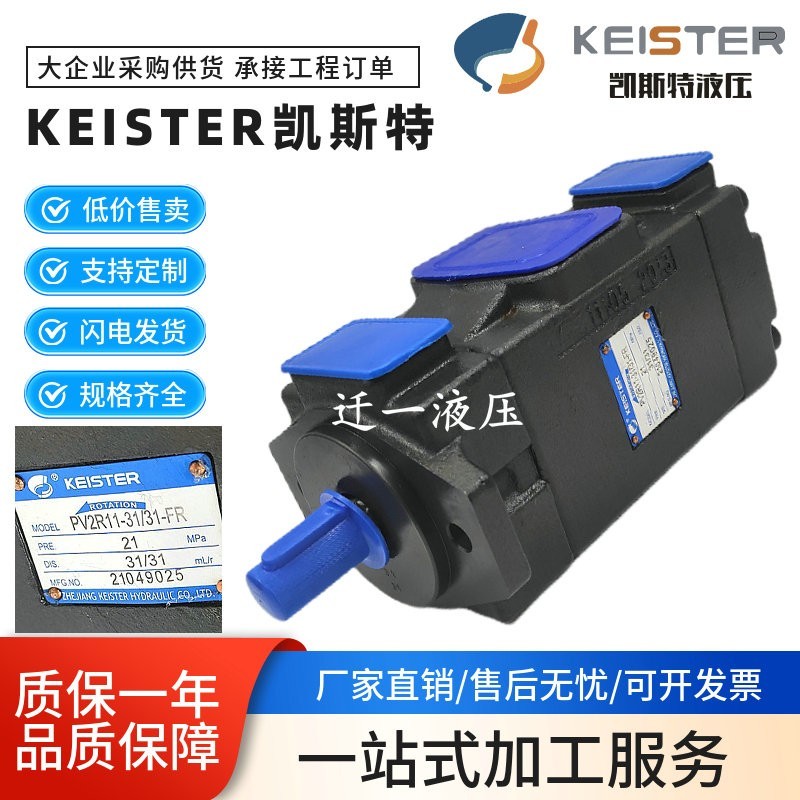 KEISTER凯斯特PV2R12-23/23-F-R 双联泵PV2R34/32/23/13/11叶片泵