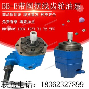 BB-B80Y/BB-B100Y/125Y摆线齿轮油泵带安全阀BB-B100/80/125 Y1 2