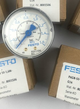 FESTO压力表 PAGN-40-1.6M-R18-1.6 8037012 8037010 正品现货