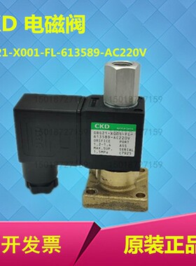空压机CKD电磁阀GBG21-X001-FL-613589-AC220V红星进气阀AIV-50B