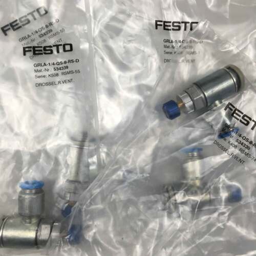 FESTO 单向节流阀GRLA-1/4-QS-8-RS-D 534339 534340 534342 现货