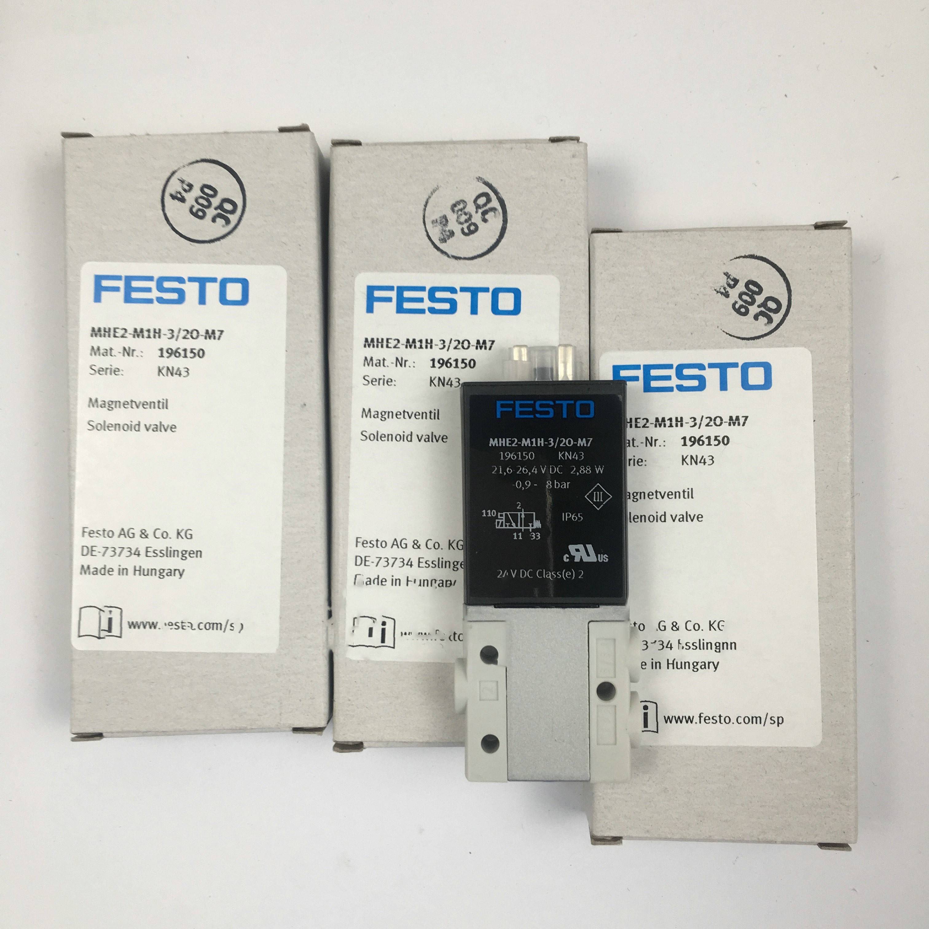 FESTO 电磁阀MHE2-M1H-3/20-M7 196150 196135全新原装正品现货