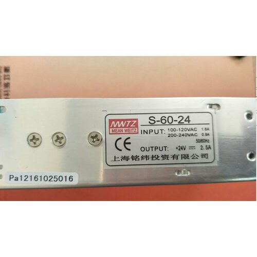 上海铭纬投资开关电源S-60-12V 5A S-60-24V 2.5A MS-60-24