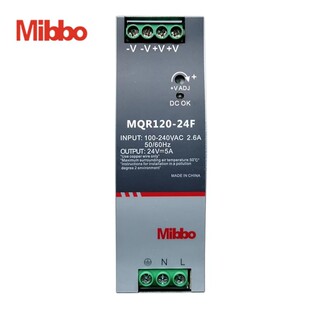 Mibbo米博MQR120-24F 75 150 240 480W开关电源220AC变压12 48VDC
