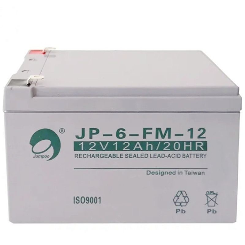 劲博蓄电池JP-6-FM-12消防12V12AH电梯安防机房机柜USP应急电源