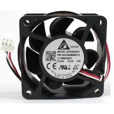全新原装 QFR0624GH EH SH6厘米24V 变频器散热风扇 ABB风机