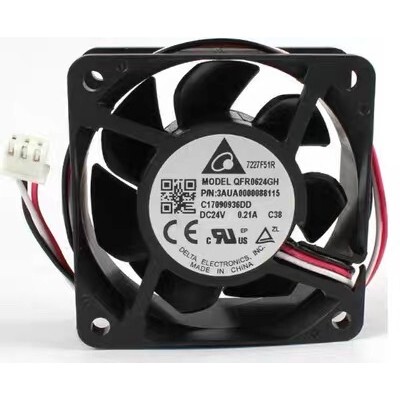 全新原装 QFR0624GH EH SH6厘米24V 变频器散热风扇 ABB风机