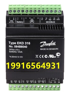 丹佛斯EKD316 084B8040电子膨胀阀控制器Danfoss原装正品EKE1A 1B