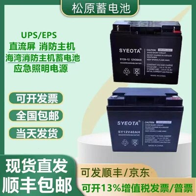 SYEOTA松原蓄电池SY12V24AH20A17A5A1.2AH65A4.5A4A3.3A门禁/消防