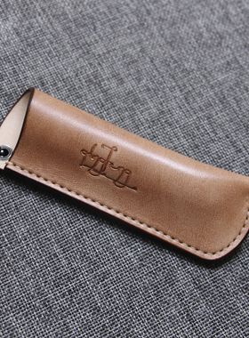 清风纯手工皮具 折刀刀套适合欧皮耐尔折刀OPINEL