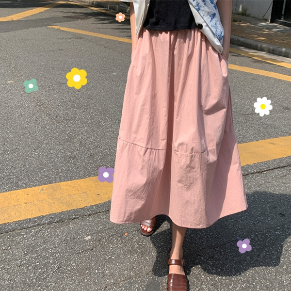 2020春秋夏新款高腰小雏菊A字半身裙女伞裙显瘦中长款工装裙短裙在类目 女装/女士精品, 半身裙中 - 来自Buy2taobao.com提供专业的淘宝代购服务