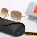Gold frame gradient tea leaf (with original mirror box included) tempered glass lens