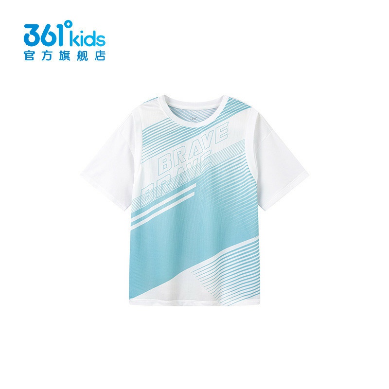 361男童运动短袖新品2025秋夏速干T恤小学生假两件半袖K52531226