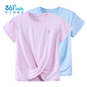 2024夏季 361度女童速干短袖 新品 针织上衣中大童冰肤T恤K62421204