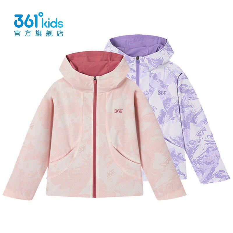 361度女童运动风衣新品202普通外套