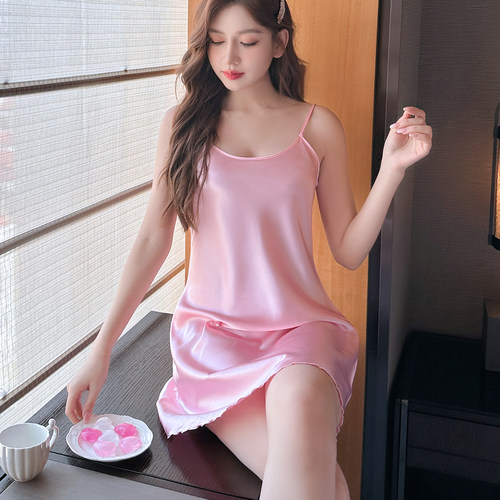 冰丝凉感睡裙女2026新款夏吊带
