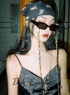 墨镜小框黑色个性风时尚太阳镜