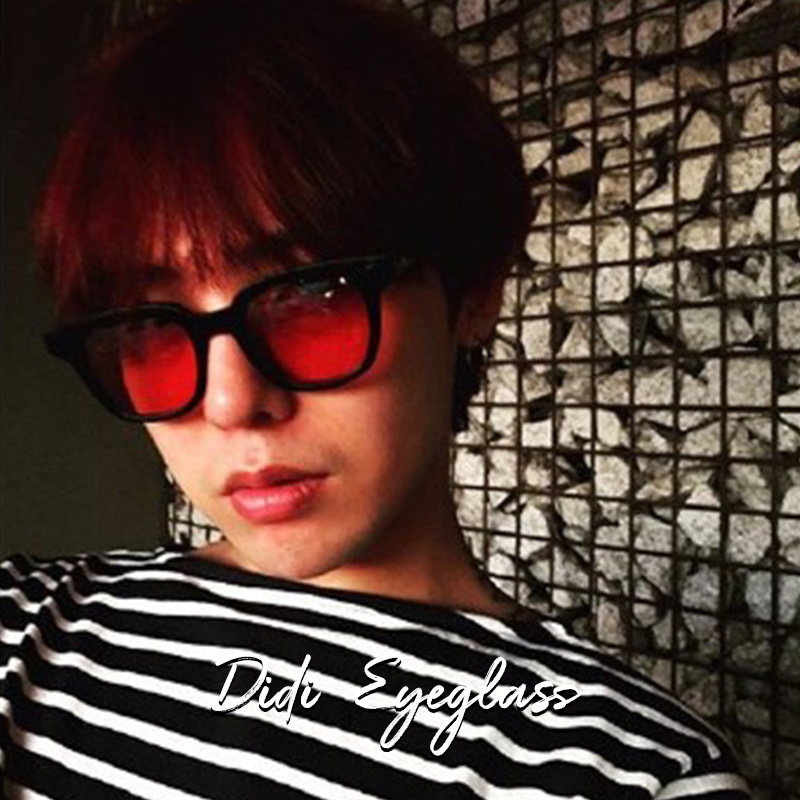 韩国权志龙GD同款top复古半透明墨镜 男款夜店蹦迪潮太阳镜眼镜女