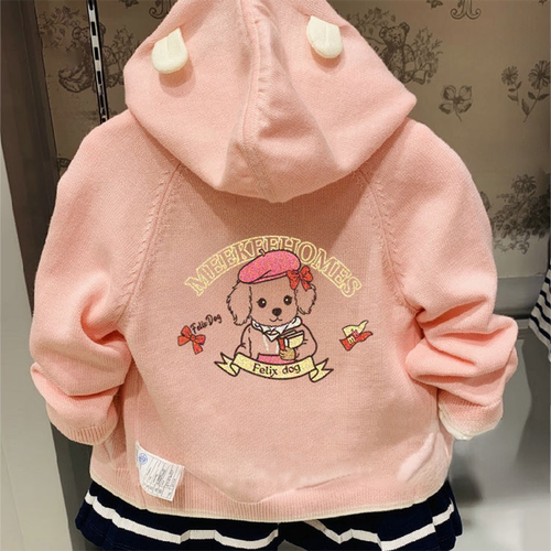 赔钱价特惠高品质围尼小熊女童开衫针织衫验货品质