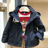 小熊儿童童装 男童夹克外套风衣双层短款 验货品质 新款 清清清春秋季