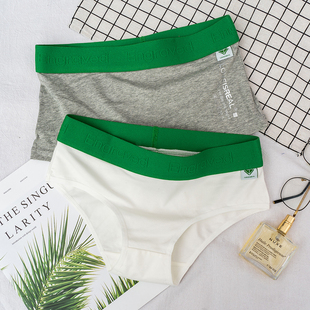 底裤 平角内裤 三角四角纯色纯棉女短裤 中性透气运动青年大码 女款