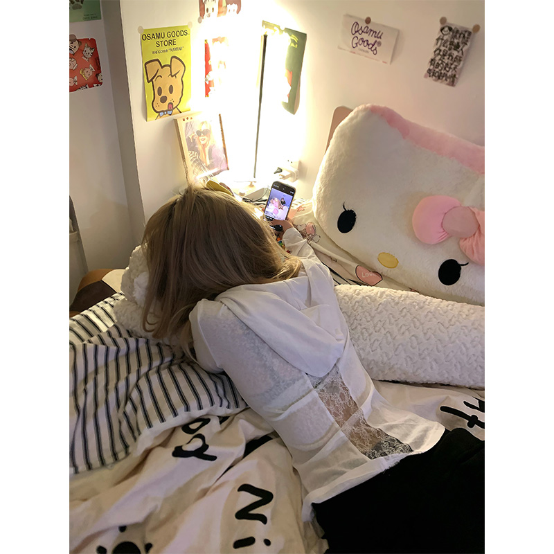 NECOYEP 2025美式纯欲镂空后背蕾丝打底衫女辣妹修身气质显瘦上衣