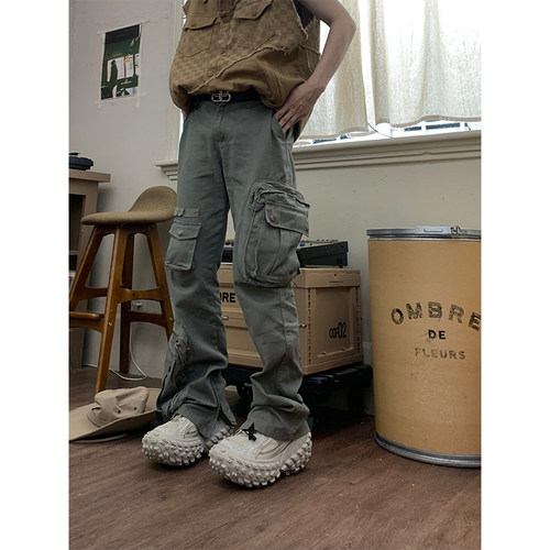 休闲宽松显瘦阔腿裤子