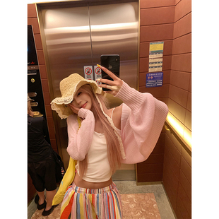 小众休闲百搭设计感外套 女辣妹春季 NECOYEP 韩系慵懒风针织开衫