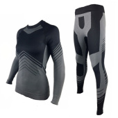 滑雪保暖套装 crivit女款 排汗速干衣户外健身跑步运动紧身衣长袖