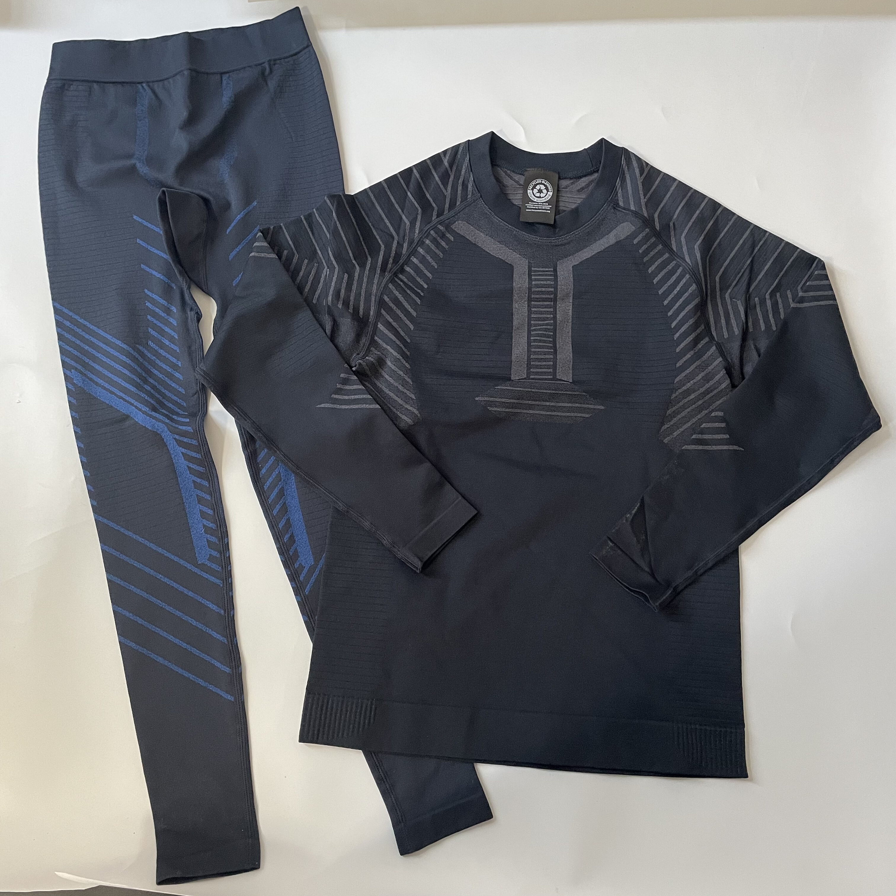 crivit男女排汗速干衣户外健身跑步运动紧身衣长袖滑雪套装混搭