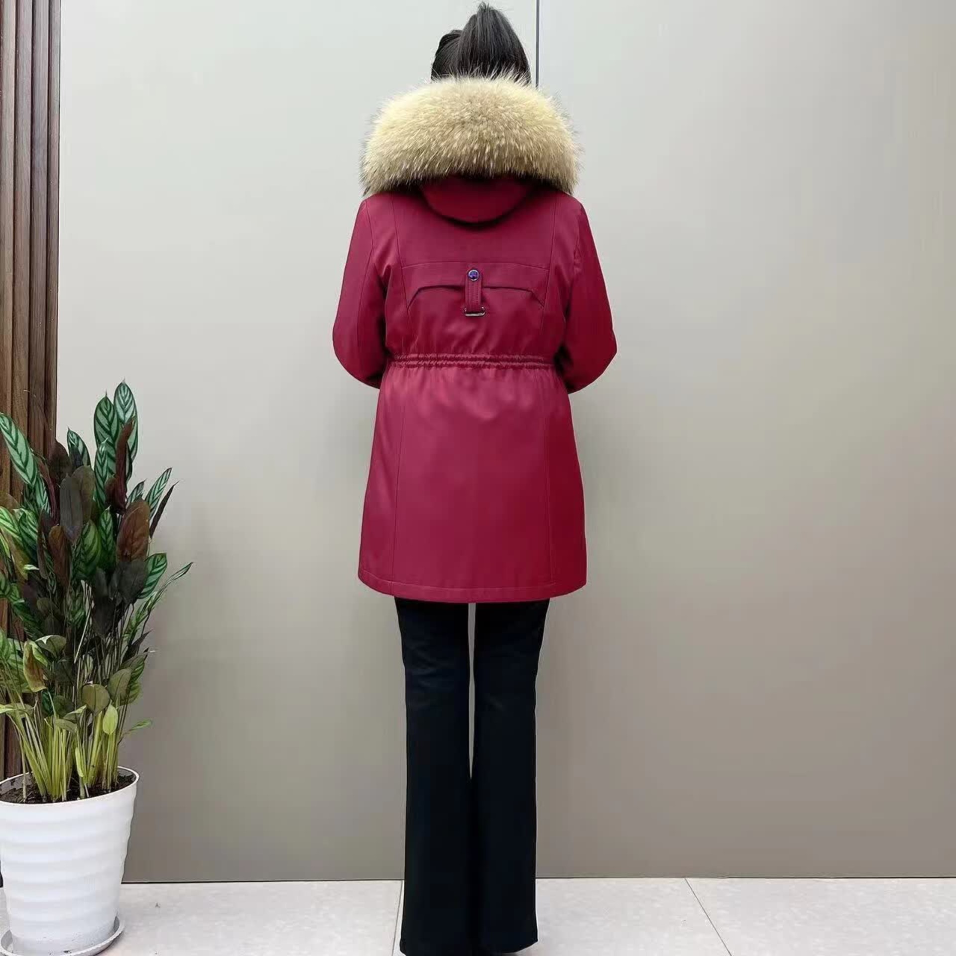 新款海宁皮草女士派克服冬季皮草
